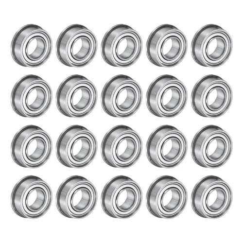 Vista 6 de uxcell Rodamiento de bolas con brida FR8ZZ, 4 rodamientos de brida ABEC1 de doble blindaje de acero cromado de 1/2 "x 1 1/8" x 5/16 pulgadas