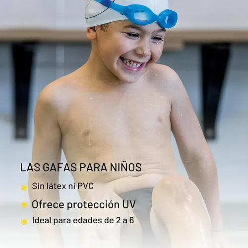 Vista 3 de FINIS Swimmies - Gafas de natación para niños Learn-to-Swim Goggles for Ages 2 and Up, PVC and Latex Free, Features a Soft, One-piece Frame