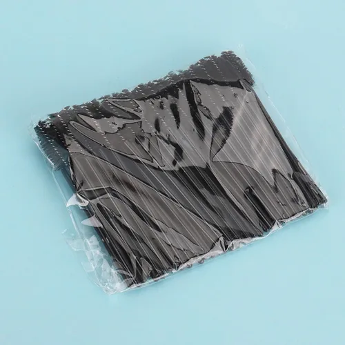 Vista 7 de Tbestmax - 50 unidades de varillas desechables para pestañas, varillas para peinar las cejas para extensiones de pestañas, varillas para pestañas