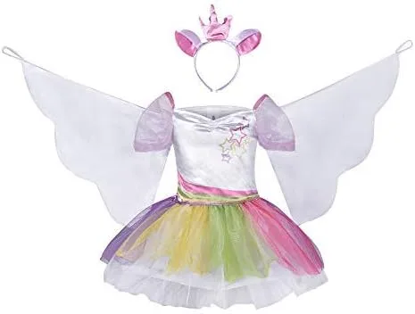 Vista 3 de Unicorn Costume for Girls Unicorn Outfit Dress up Tutu Dress Rainbow Dress Unicorn Gifts