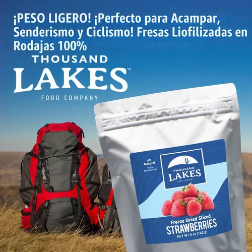 Vista 7 de Thousand Lakes – Frutas Deshidratadas Congeladas – Fresas 1.2 onzas Sin Azúcar Añadido Fresas Cortadas al 100%