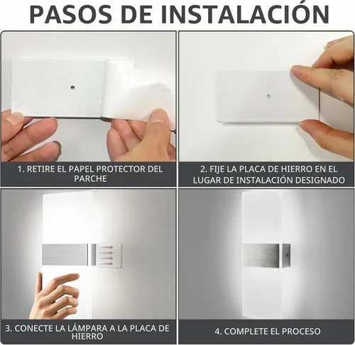 Vista 8 de MEHIDFY Juego de 2 apliques de pared, lámpara de pared regulable con control táctil, apliques de pared LED recargables, luces de pared a