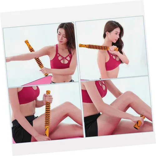Vista 6 de Abaodam Cellulite Massage Stick Roller for Women Deep Tissue Body Massager Lightweight Yoga Massager Tool for Home Use and Muscle Relaxation