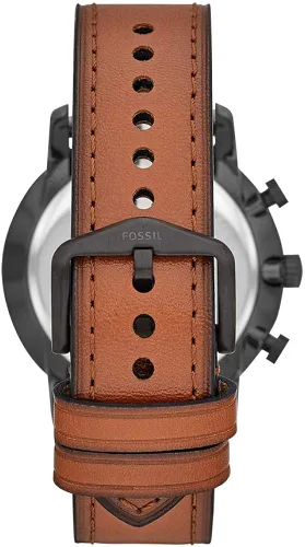 Vista 3 de Fossil FS5501 Goodwin - Reloj de pulsera de cuero de cuarzo para hombre color negro Marrón Cronógrafo