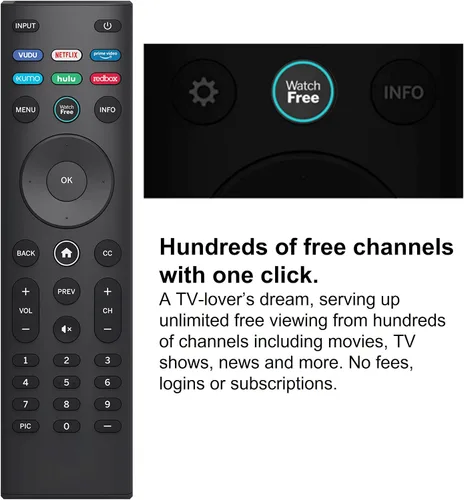 Vista 3 de Universal para VIZIO Smart TV Control remoto de repuesto XRT140 compatible con VIZIO todos los televisores inteligentes LED LCD HD 4K UHD HDR