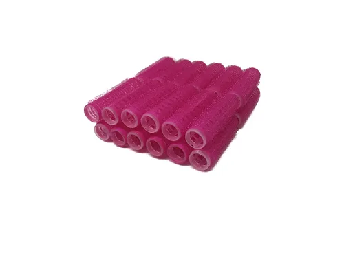 Vista 3 de Paquete de 24 mini rodillos pequeños para el cabello, con ventilación y agarre automático (azul)