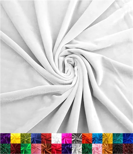 Vista 32 de Barcelonetta Tela de terciopelo elástico Lujo y suave Tela de terciopelo Rollo de 60 pulgadas de ancho 10% elastano Costura, ropa