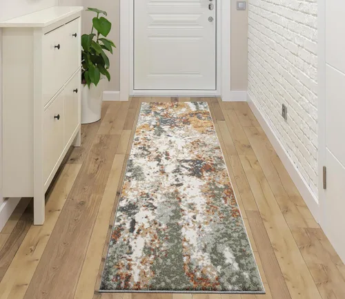 Vista 42 de Keen Home Design Alfombras de Área - 2x3 Que No Se Desprenden, Alfombras Abstractas para Cocina, Sala de Estar, Dormitorio, Comedor, Entrada Negro