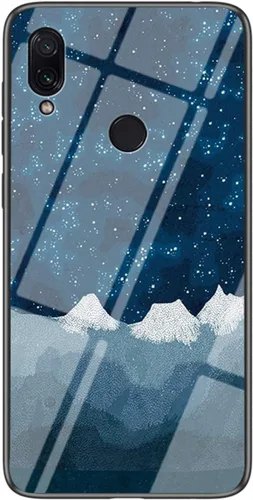 Vista 11 de IVY Funda de cristal templado cielo estrellado para Xiaomi Redmi Note 7 Pro/Redmi Note 7 Case - A