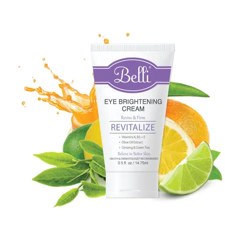 Vista 6 de Belli Crema de ojos para iluminar las arrugas ojeras antienvejecimiento de la piel renovadora e hinchada, vitamina enriquecida Suaviza la piel