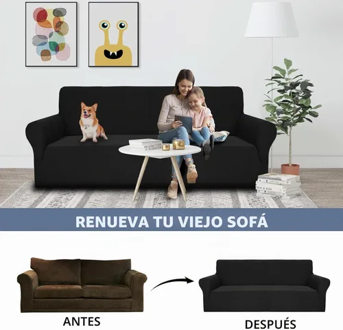 Vista 5 de JIVINER - Fundas de sofá de alta elasticidad para sofá de 3 cojines, funda de sofá extra grande de 1 pieza con parte inferior elástica