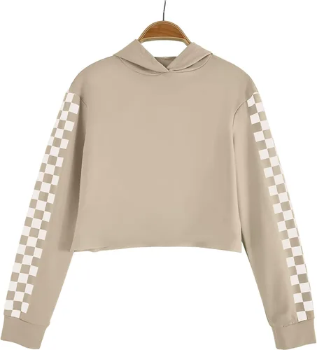 Vista 2 de Meikulo Conjunto de 2 piezas para niñas, sudaderas con capucha y pantalones deportivos de manga larga