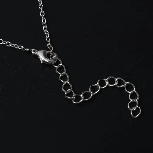 Vista 5 de Gempires Raw Aquamarine Necklace, Blue Crystal Necklace for Girls, March Birthstone Gifts, 18 inch Silver Plated Adjustable Chain, Gemstone Jewelry