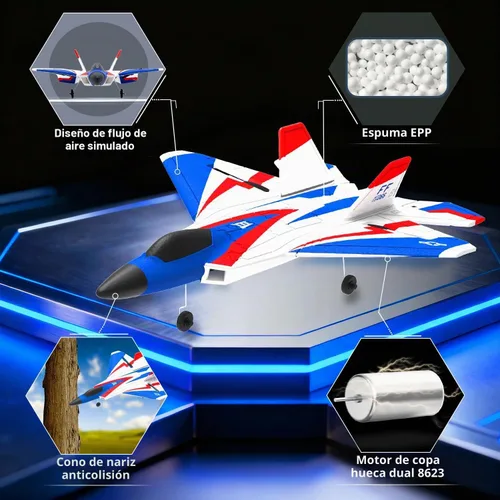 Vista 5 de 4-CH RTF F22 Raptor RC Avión, apto para principiantes y profesionales