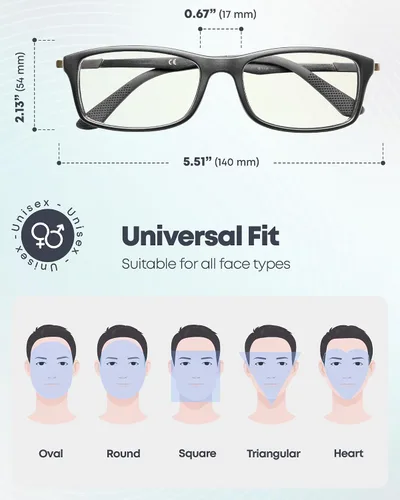 Vista 4 de Prospek Blue Light Glasses – Eye Strain Relief, Anti Glare Gris