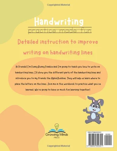 Vista 2 de Handwriting Practice Made Fun Focus on Size and Placement Penmanship and Writing Workbook with Letters and Numbers for 1st, 2nd, 3rd Grade