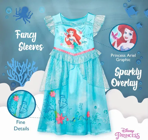 Vista 4 de Disney Camisón de princesa de fantasía para niña