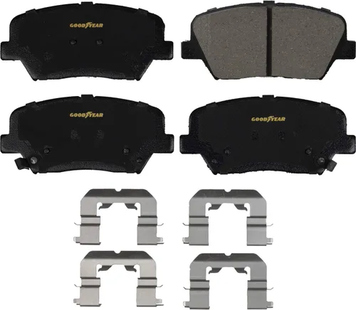 Vista 5 de Goodyear Frenos PRK3626F Kit de Frenos Delanteros Premium con Par (2) de Rotores de Freno Recubiertos AntiOx y Pastillas de Freno Cerámica