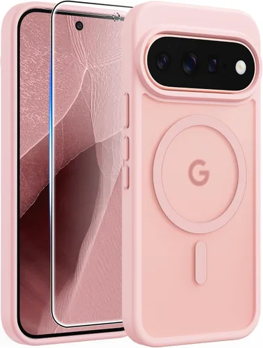 Vista 124 de FNTCASE - Funda para iPhone 16 Pro: magnética, mate, translúcida, de grado militar, protectora contra caídas, resistente, fina, duradera y a prueba