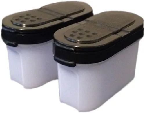 Vista 2 de Tupperware Modular Mates Spice Shakers - Juego de 2 sellos negros pequeños