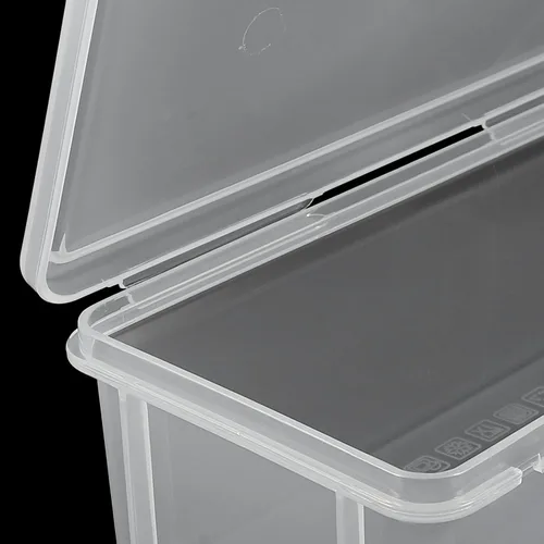Vista 6 de Angoily Contenedor cuadrado de almacenamiento de alimentos, contenedor de plástico transparente hermético para alimentos, caja de pan tostada