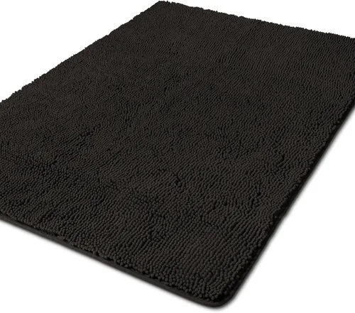 Vista 92 de Yeaban Alfombra de pasillo de baño de 24 x 72 pulgadas, antideslizante, alfombra de baño larga de felpilla gruesa, absorbente y lavable, alfombra