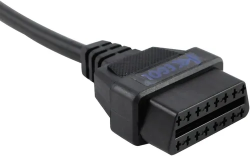 Vista 7 de iKKEGOL OBD OBDII OBD2 - Conector hembra de 16 pines K + CAN K Line Jumper Tester Cable universal Pigtail DIY Adaptador Mobley para motocicleta