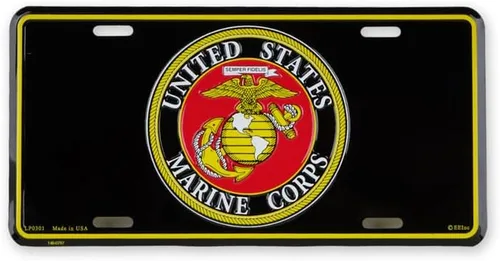 Vista 10 de Placa de matrícula con logotipo del Ejército de los Estados Unidos Tamaño estándar 6" x 12", Placa de matrícula de aluminio para coches, SUV