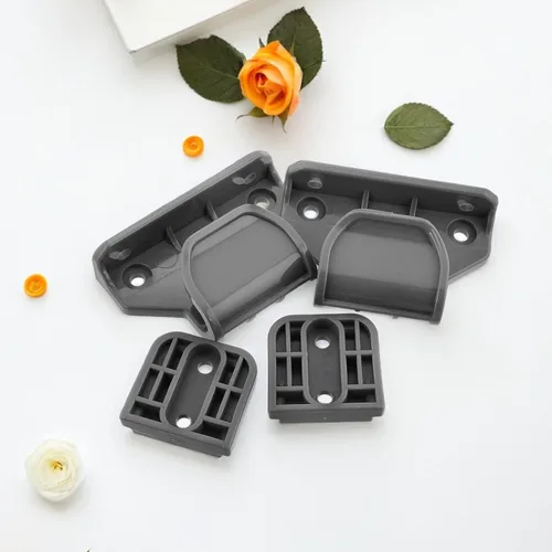 Vista 6 de Kit de accesorios de repuesto de extensiones retráctiles para puertas con accesorios perforados, piezas de puerta de seguridad de plástico