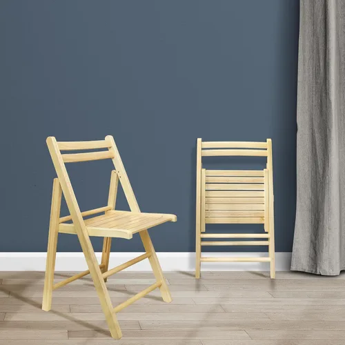 Vista 12 de Casual Home Juego de 2 sillas plegables de madera - Espresso
