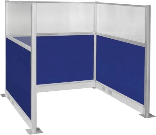 Vista 10 de Versare Cubículo eléctrico de panel silencioso preconfigurado Paredes divisoras de estación de trabajo Paneles de privacidad para cubículos Gris