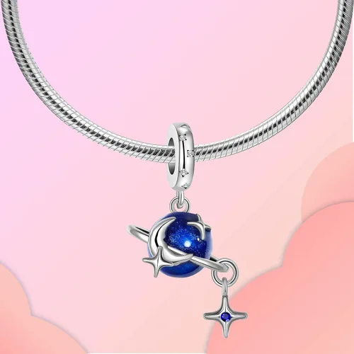 Vista 2 de LUXILLA Love You Best Friend Grandma Wife - Dije de corazón de plata de ley 925 para pulseras, collar, día de San Valentín, día de la madre, regalo
