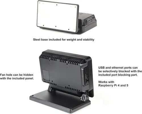 Vista 6 de SmartiPi Touch Pro 2 para Raspberry Pi 4 y 5 (pequeño, con acceso externo a tarjeta Micro SD)