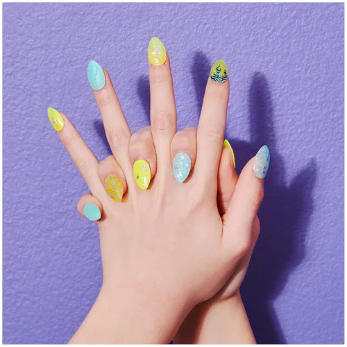 Vista 9 de Cool Maker, GO GLAM Nail Surprise Shimmer - Juego de manicura exclusivo con 2 estilos de uñas a presión y más, kit de uñas para niños de 8 años