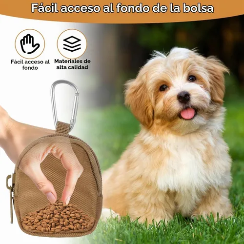 Vista 5 de Tucnoeu Bolsa de premios para perros de 3 piezas, bolsa de recompensa de entrenamiento para perros, bolsa impermeable para perros pequeños