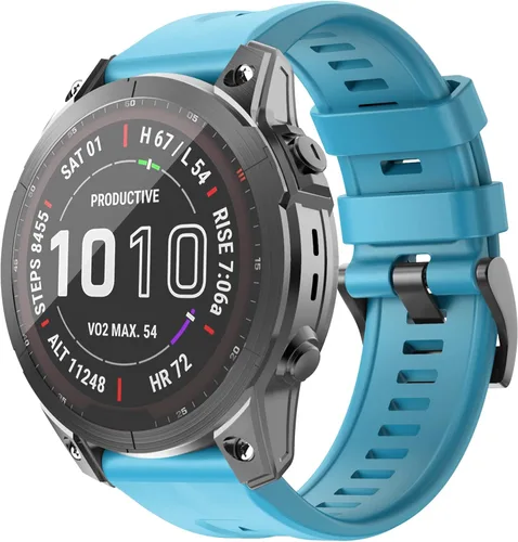 Vista 15 de OVERSTEP - Correa de reloj compatible con Garmin Fenix 7/Fenix 6/Fenix 5 22mm Width Soft Silicone Watch Strap for Garmin Fenix 5/Fenix 5