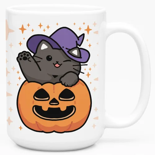 Vista 149 de LookHUMAN Tazas de Halloween Taza de café de Halloween - Tazas de café para decoración ideales para amantes y entusiastas de la decoración - Taza