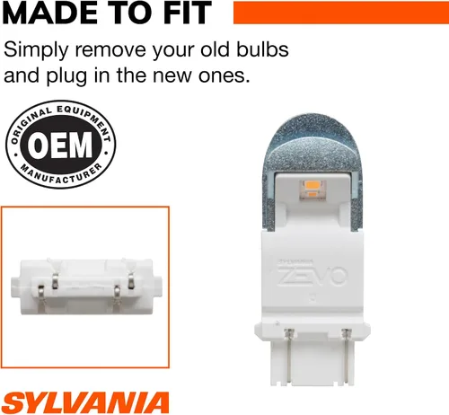 Vista 4 de Sylvania Zevo 3156 Bombilla LED (2 unidades), color rojo, Ambar