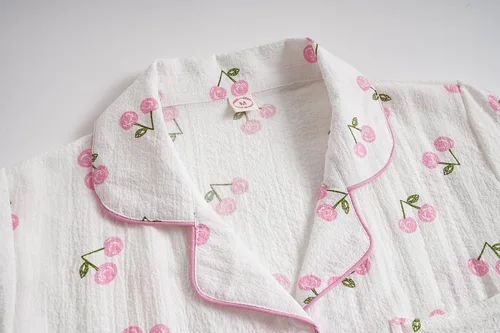 Vista 3 de Vopmocld Big Girls Button Down Sleepwear Short Sleeve With Shorts 2PCS Pajama Sets Casual Lapel Loungewear Patterns Printed