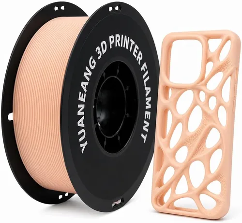 Vista 25 de Filamento PETG para impresora 3D, precisión dimensional +/- 0.001 in, carrete de 2.2 libras, 0.069 in, plateado 2.2 lbs plata