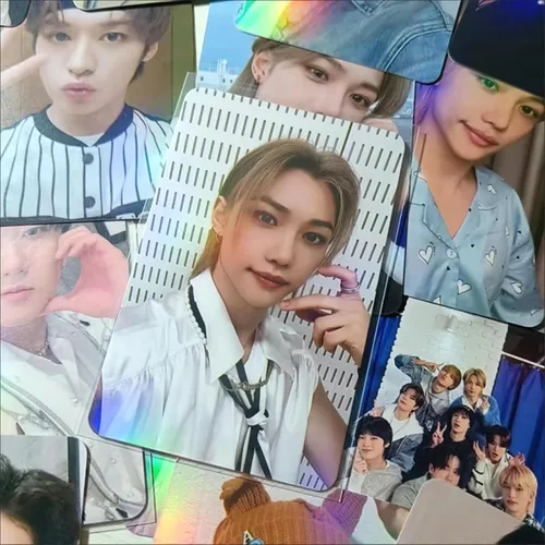 Vista 6 de PYAJUU Stray Kids Tarjetas Fotográficas Láser 50pcs Stray Kids Tarjeta Láser Kpop Stray Kids Tarjetas LOMO Kpop Straykids Tarjeta de Álbum 5-Star