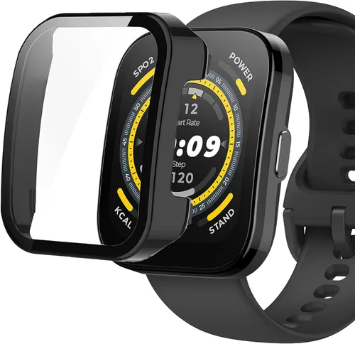Vista 2 de Funda compatible con Amazfit Bip 5, Lamshaw Hard PC Case con protector de pantalla compatible con Amazfit Bip 5 Smart Watch