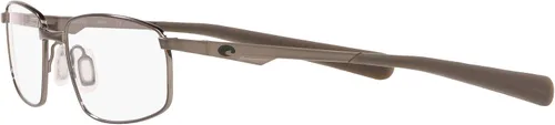 Vista 3 de Costa Del Mar Bimini Road 110 - Marco rectangular para gafas graduadas para hombre, Lente de bronce clarodemo cepillado, 52 mm