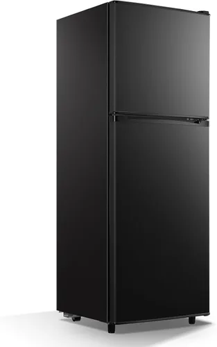 Vista 9 de WANAI - Refrigerador compacto de 3.5 pies cúbicos, diseño de 2 puertas, termostato ajustable, estantes ajustables y extraíbles, adecuado