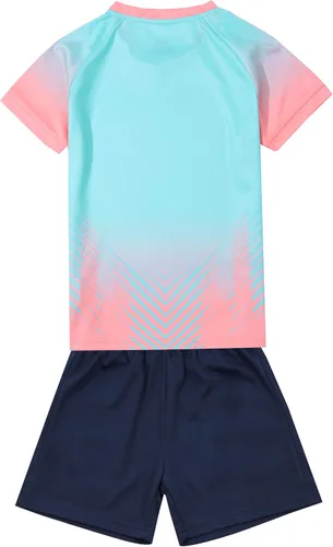 Vista 2 de Camiseta de fútbol para niños, camiseta y pantalones cortos de entrenamiento para equipo deportivo