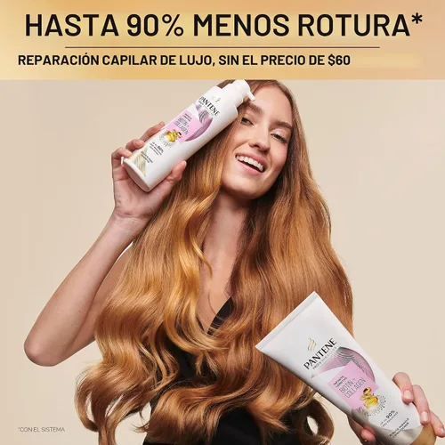Vista 7 de Pantene Pro-V Miracles Infinite Lengths Biotina + Champú sin sulfato de colágeno 13.5 onzas líquidas