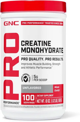 Vista 10 de GNC Pro Performance Polvo de Monohidrato de Creatina para Hombres y Mujeres, 5g de Creatina por Porción, Desarrollo Muscular, Producción de Energía