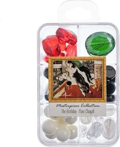 Vista 8 de John Bead Masterpiece Collection - Caja de cuentas de vidrio con mezcla de 3.00 oz A Bar en The Folies-Bergère - Edouard Manet Un bar