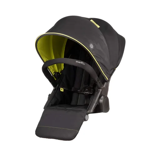 Vista 9 de Evenflo Pivot Xplore - Cochecito para cochecito segundo asiento, color gris aventurero Aventurero Gris