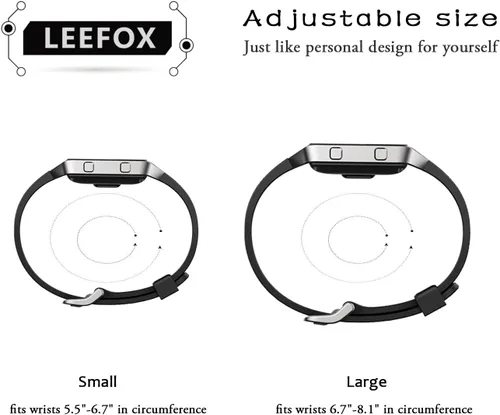 Vista 7 de Correa con marco para reloj Fitbit Blaze de LEEFOX, edición especial, correa de silicón, unisex, S G-10pack Classic+1 Marco Negro